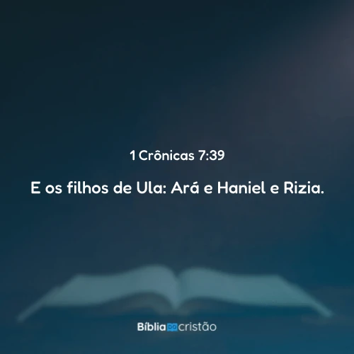 1 Crônicas 7:39