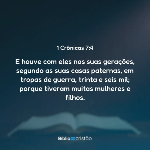1 Crônicas 7:4