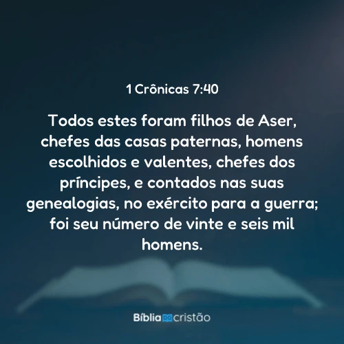 1 Crônicas 7:40