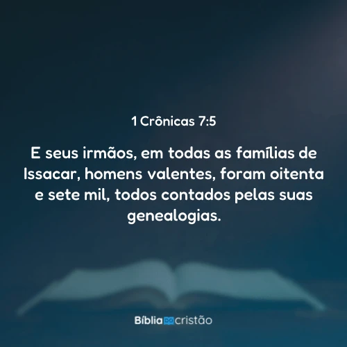 1 Crônicas 7:5