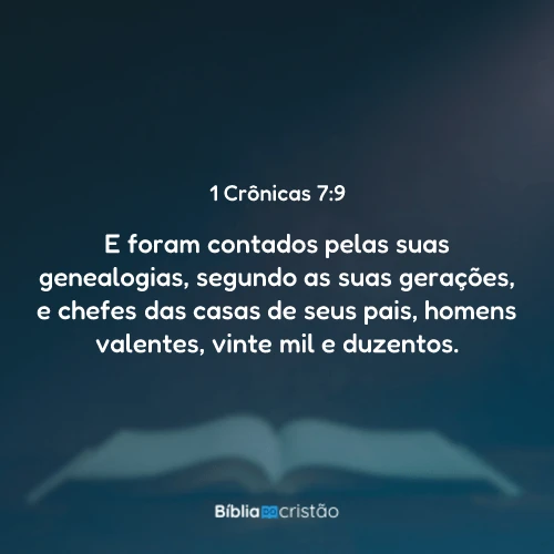 1 Crônicas 7:9