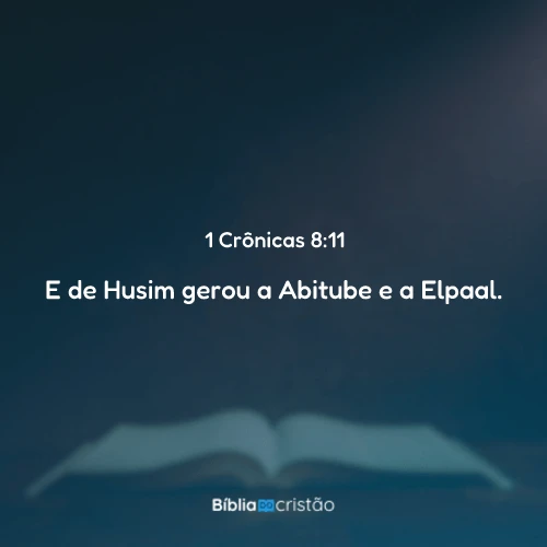 1 Crônicas 8:11
