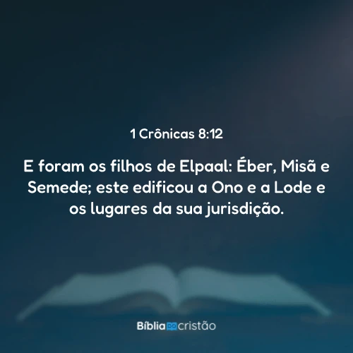 1 Crônicas 8:12