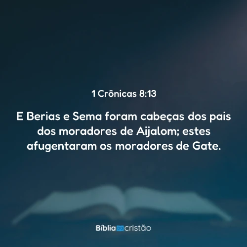 1 Crônicas 8:13