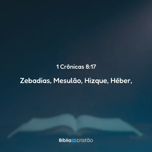 1 Crônicas 8:17
