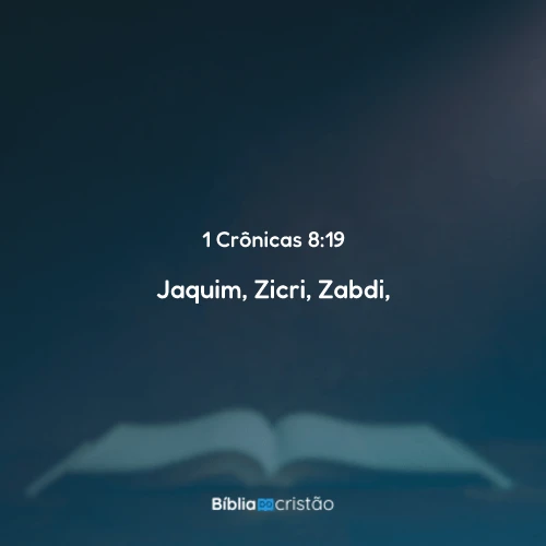 1 Crônicas 8:19