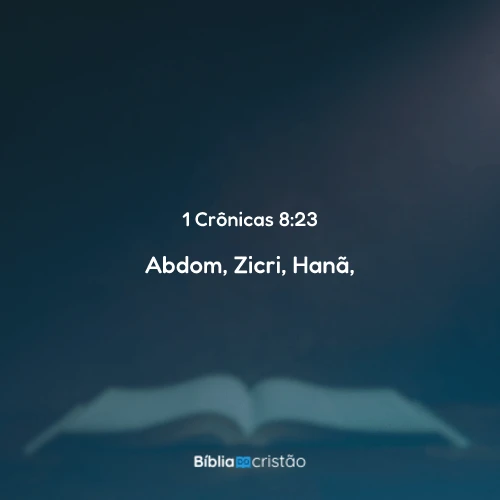1 Crônicas 8:23