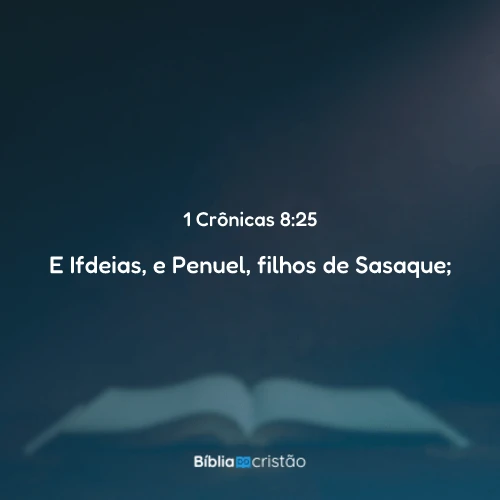 1 Crônicas 8:25