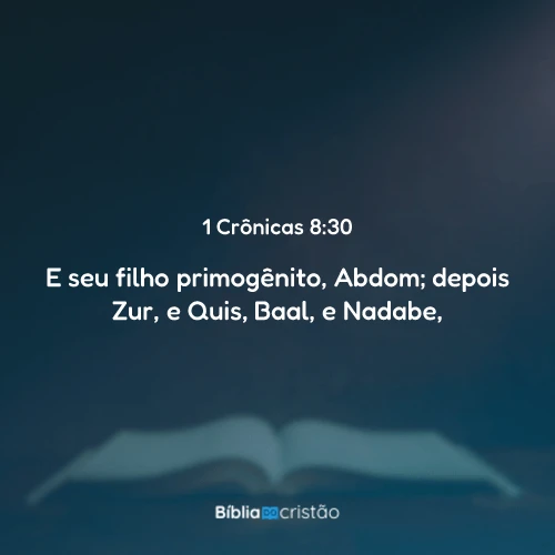 1 Crônicas 8:30