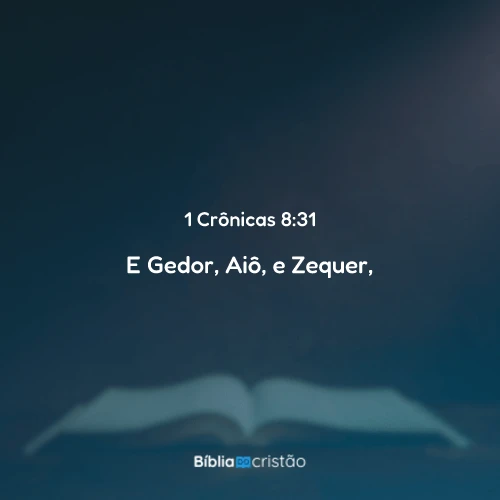 1 Crônicas 8:31