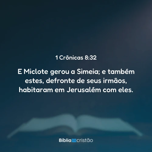 1 Crônicas 8:32
