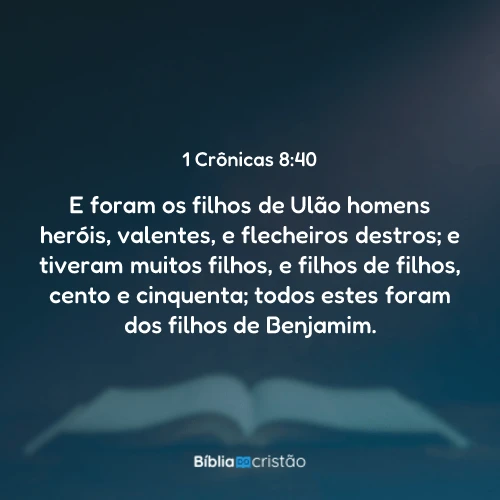 1 Crônicas 8:40