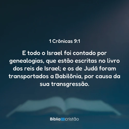 1 Crônicas 9:1