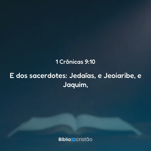 1 Crônicas 9:10