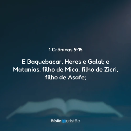 1 Crônicas 9:15