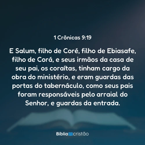 1 Crônicas 9:19