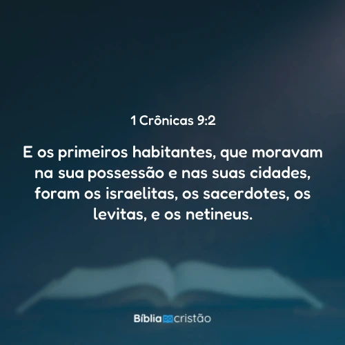 1 Crônicas 9:2