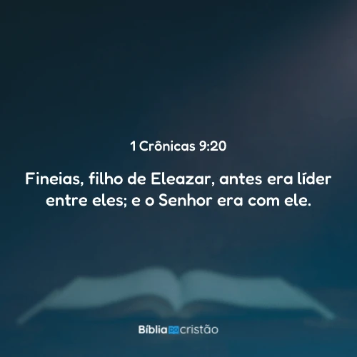1 Crônicas 9:20