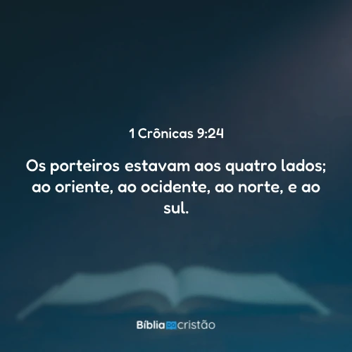 1 Crônicas 9:24
