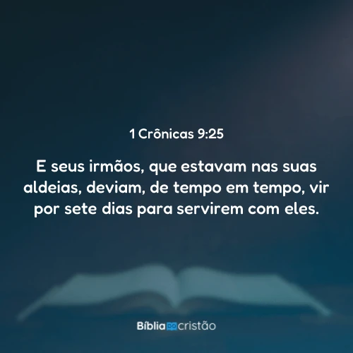 1 Crônicas 9:25