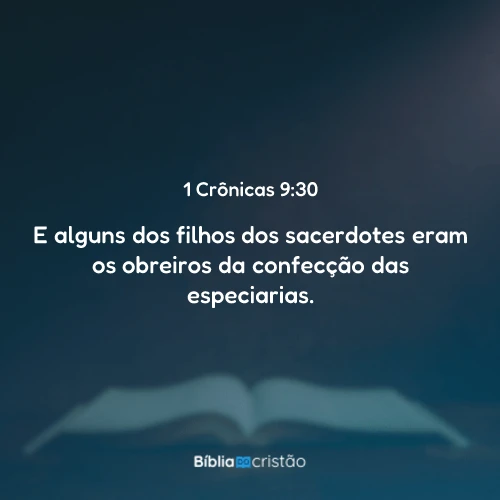 1 Crônicas 9:30