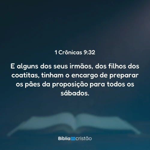 1 Crônicas 9:32