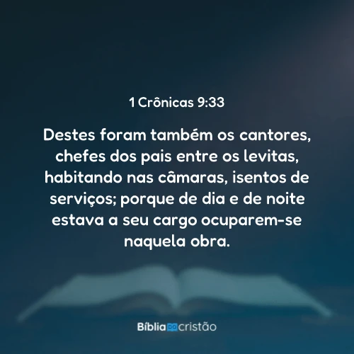 1 Crônicas 9:33