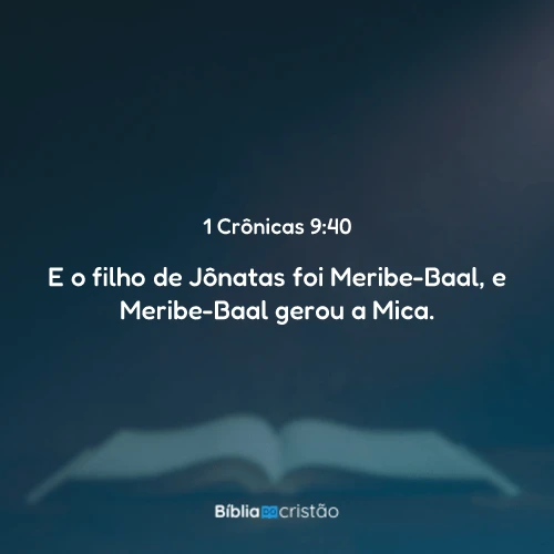 1 Crônicas 9:40