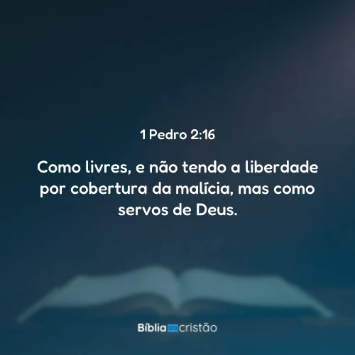 1 Pedro 2:16
