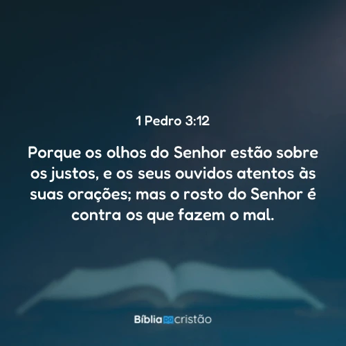 1 Pedro 3:12