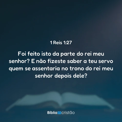 1 Reis 1:27