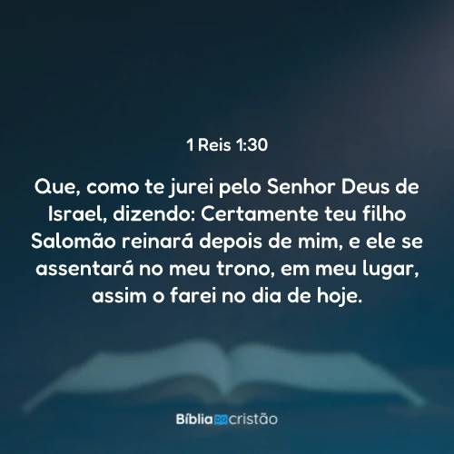 1 Reis 1:30