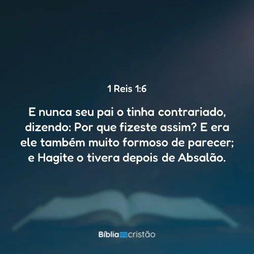 1 Reis 1:6