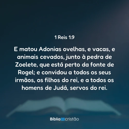 1 Reis 1:9