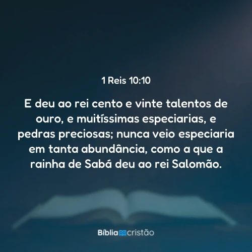 1 Reis 10:10