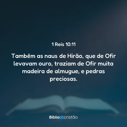 1 Reis 10:11