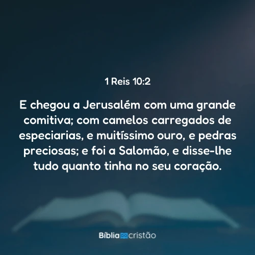 1 Reis 10:2