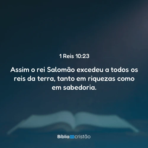 1 Reis 10:23