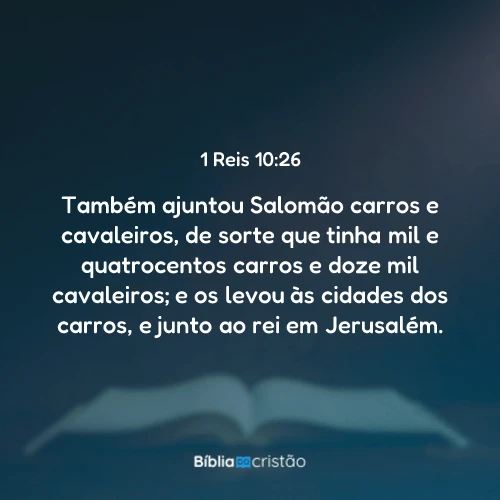 1 Reis 10:26
