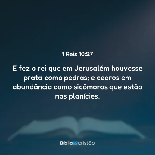 1 Reis 10:27