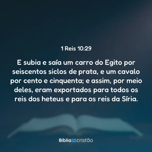 1 Reis 10:29