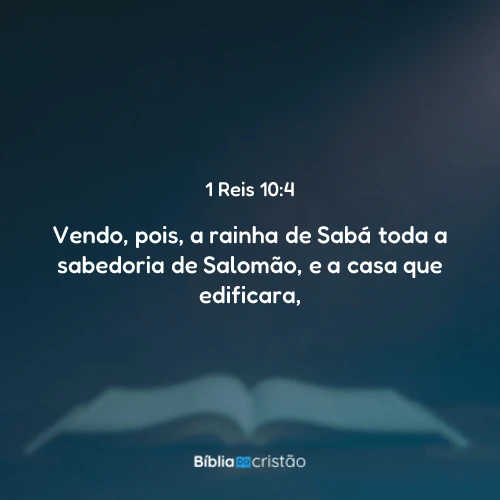 1 Reis 10:4