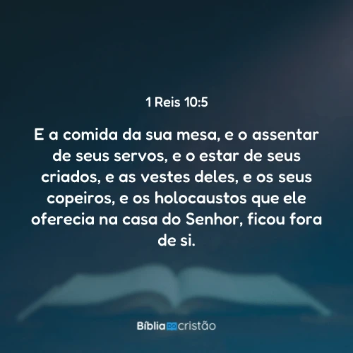1 Reis 10:5