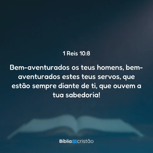 1 Reis 10:8