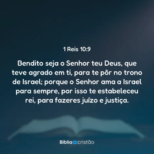 1 Reis 10:9