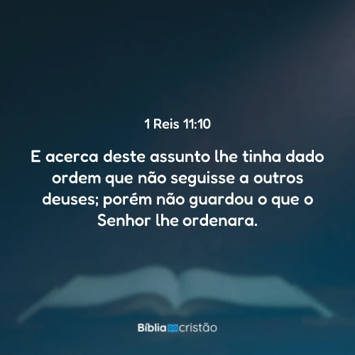 1 Reis 11:10