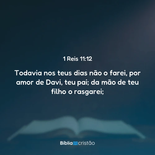 1 Reis 11:12