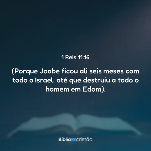 1 Reis 11:16