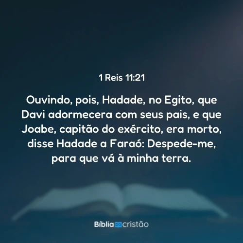 1 Reis 11:21