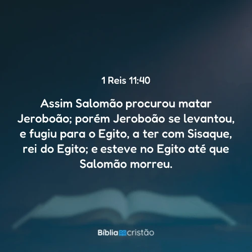 1 Reis 11:40